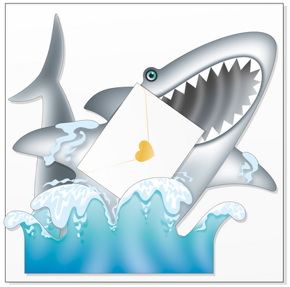 Shark Attack 3D Special Delivery Animal Greeting Card