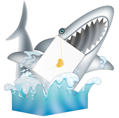 Shark Attack 3D Special Delivery Animal Greeting Card