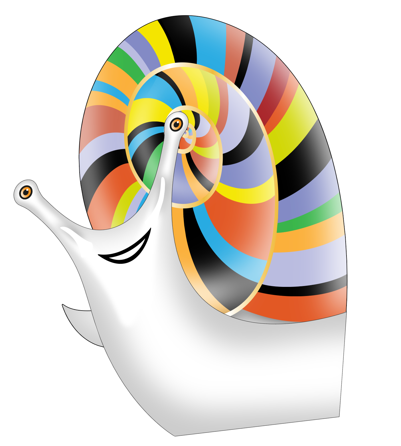 Snail Escargot 3D Special Delivery Animal Greeting Card