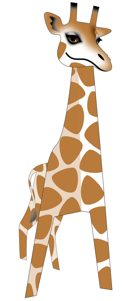 Happy Giraffe 3D Special Delivery Animal Greeting Card