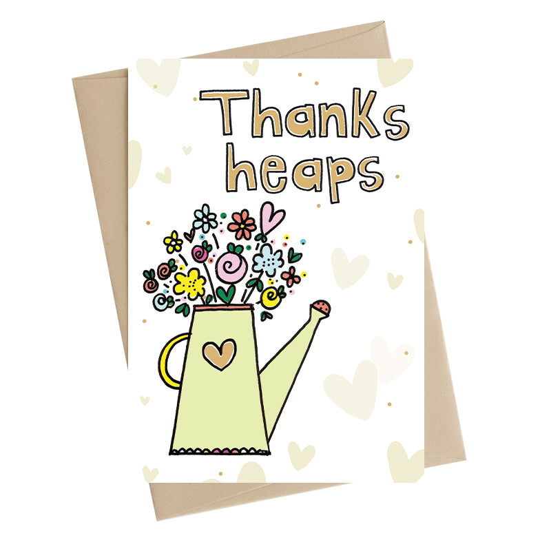 Thanks Heaps Thank You Greeting Card