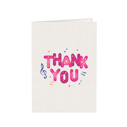 Thank You Laser Cut Pop Up Greeting Card