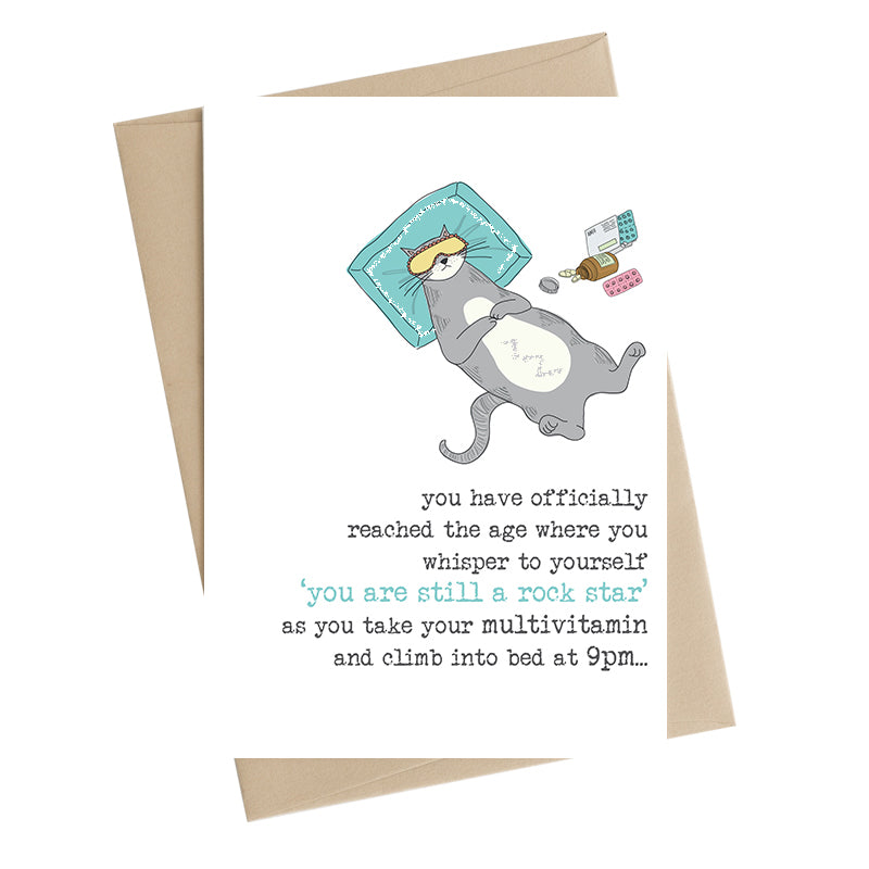 Still A Rock Star Birthday Greeting Card