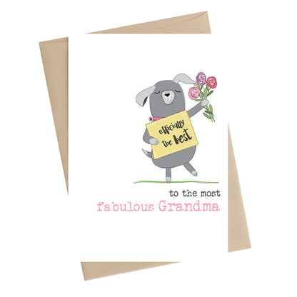 The Most Fabulous Grandma Greeting Card