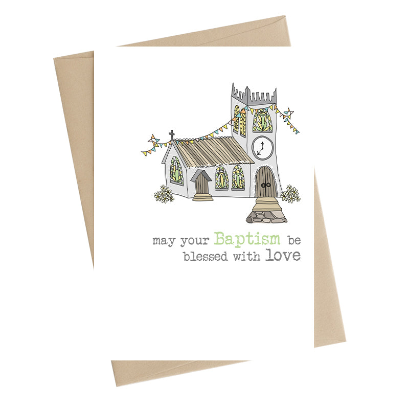 Your Baptism Be Blessed With Love Greeting Card