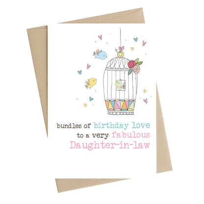 Fabulous Daughter-In-Law Birthday Greeting Card