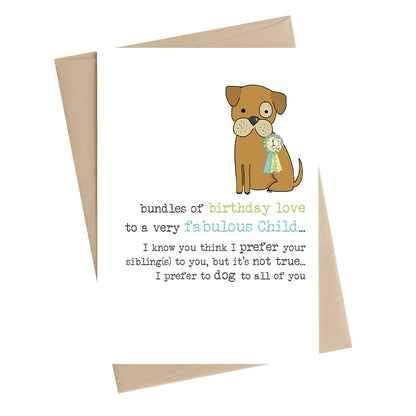 Fabulous Child Birthday Greeting Card