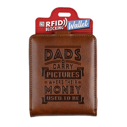 Dads Carry Pictures Where Their Money Used To Be RFID Card Wallet