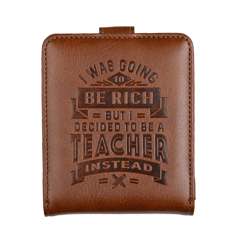 I Was Going To Be Rich But I Became A Teacher RFID Card Wallet