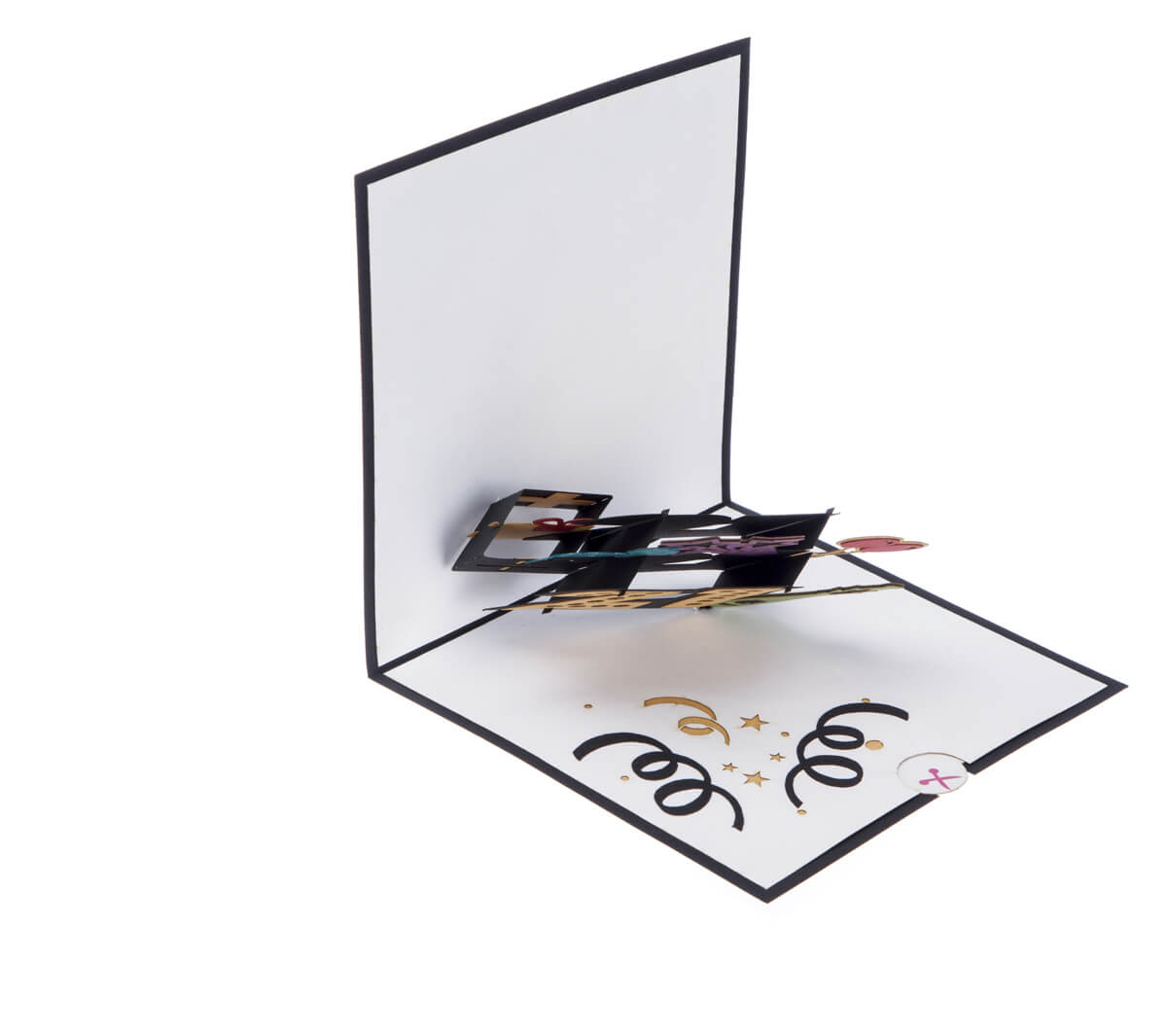 Adulting Begin 21st Pop-Up Birthday Greeting Card Blank Inside