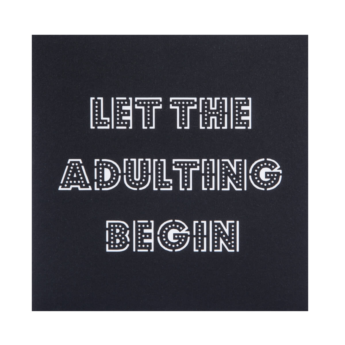 Adulting Begin 21st Pop-Up Birthday Greeting Card Blank Inside