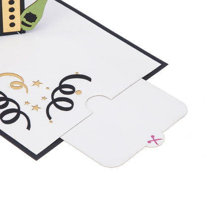 Adulting Begin 21st Pop-Up Birthday Greeting Card Blank Inside