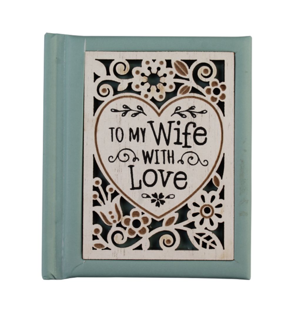 To My Wife With Love Mini Woodcut Book Of Quotes