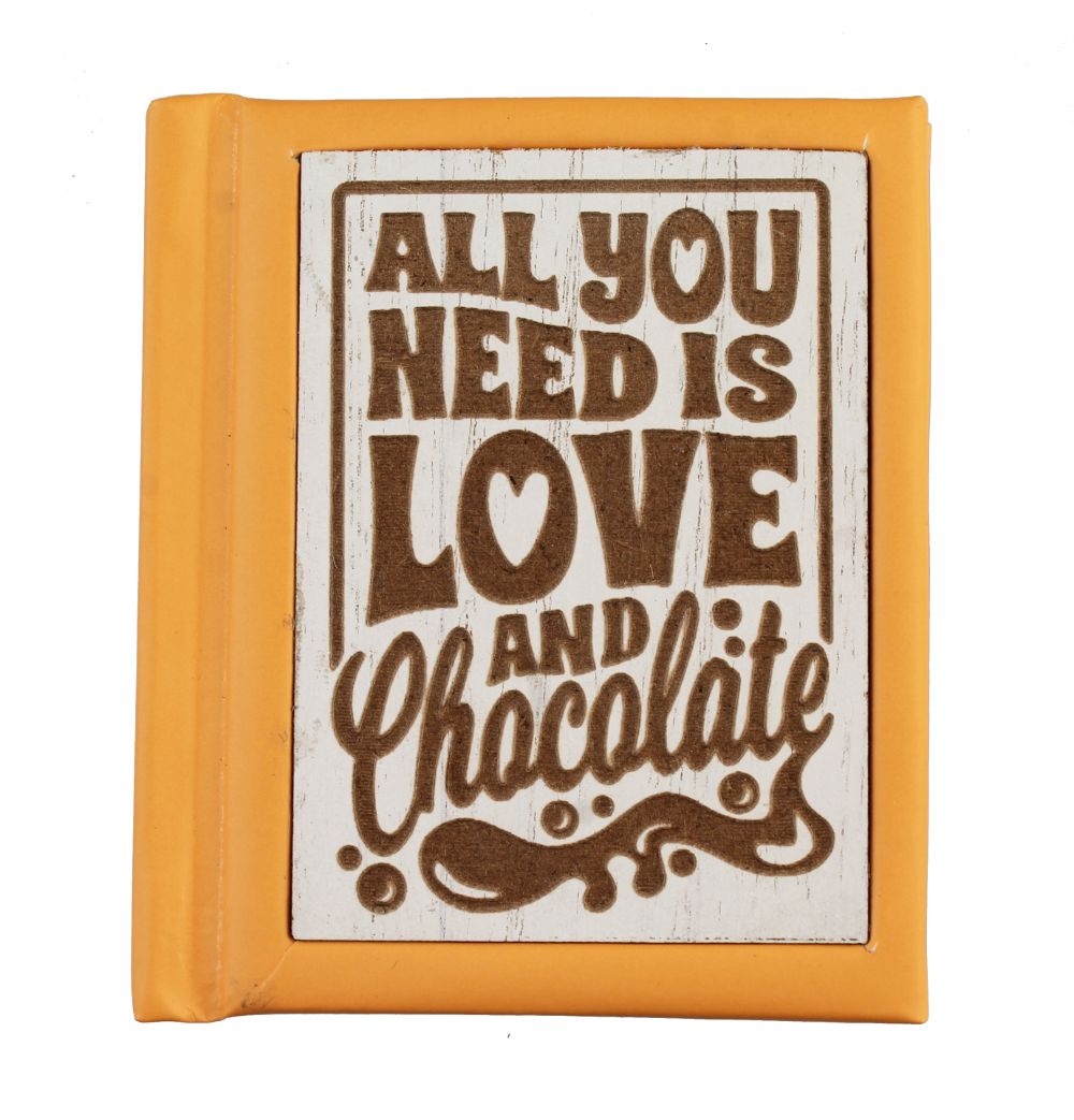 All You Need Is Love & Chocolate Mini Woodcut Book Of Quotes