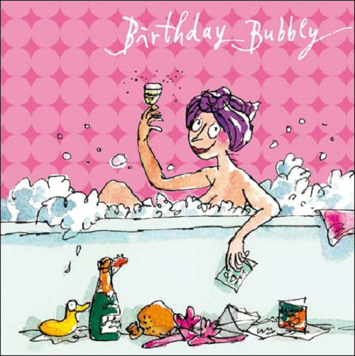 Quentin Blake Bubbly Birthday Female Greeting Card