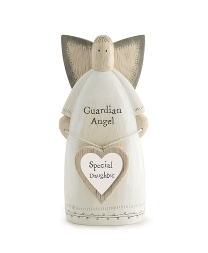 East Of India Special Daughter Guardian Angel Wooden Ornament