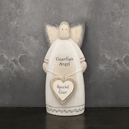 East Of India Special Gran Guardian Angel Wooden Ornament