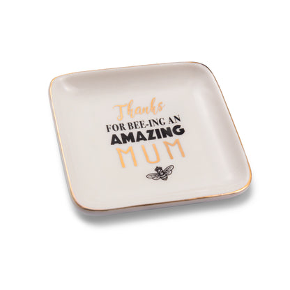 Thanks For Bee-ing An Amazing Mum Ceramic Trinket Tray