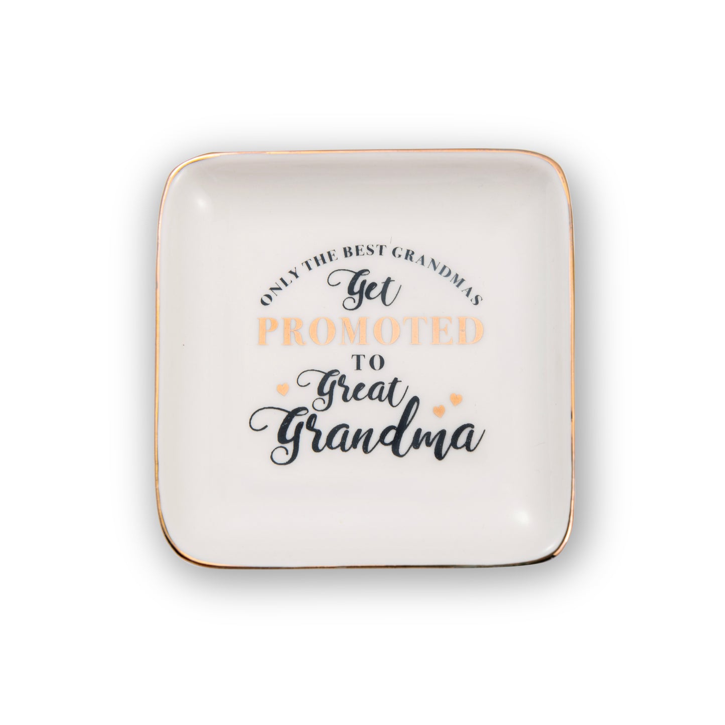 Grandma Promoted To Great Grandma Ceramic Trinket Tray