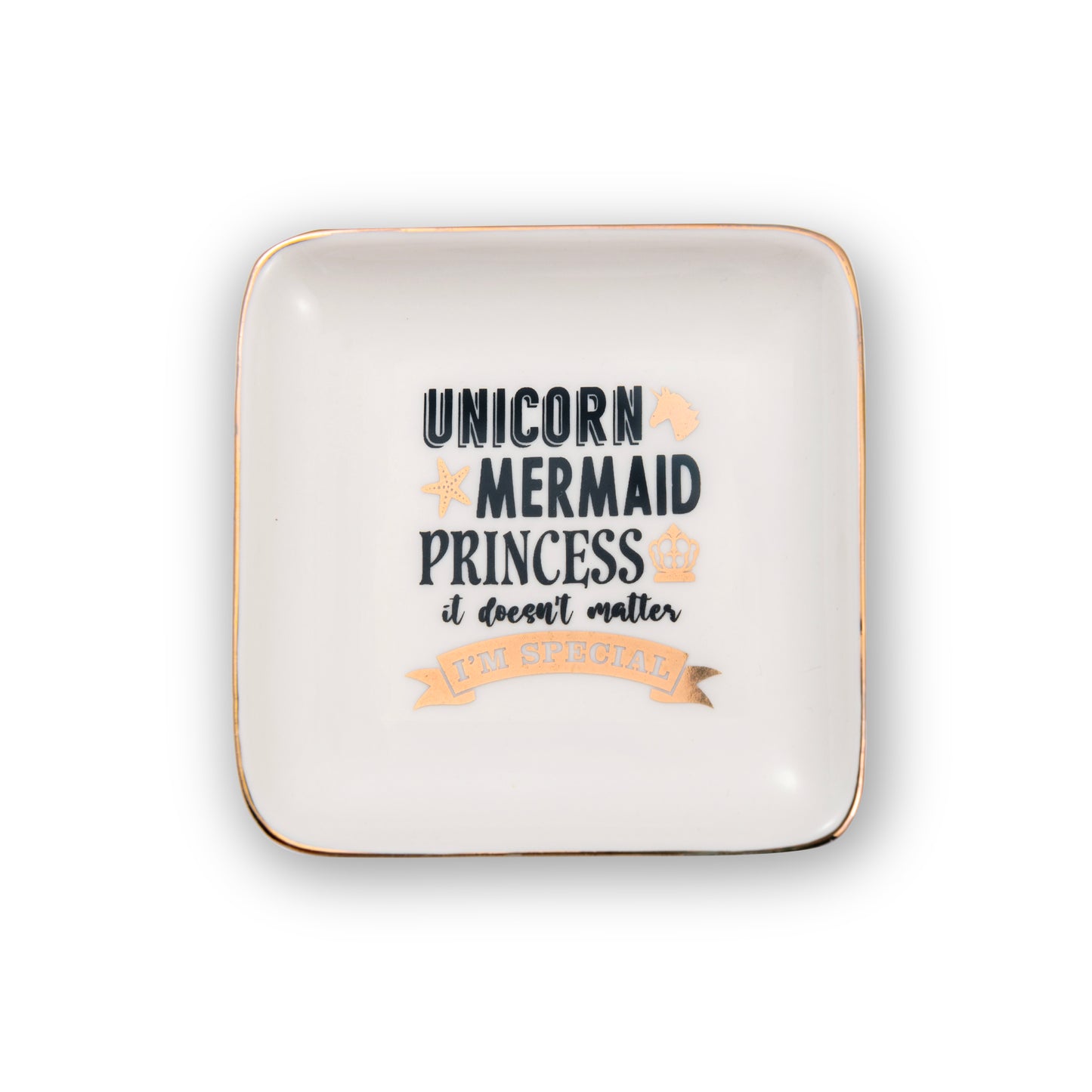 Unicorn It Doesn't Matter I'm Special Ceramic Trinket Tray