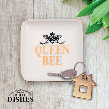 Queen Bee Make Up & Things Ceramic Trinket Tray