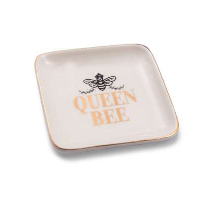 Queen Bee Make Up & Things Ceramic Trinket Tray
