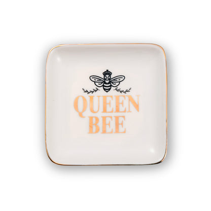 Queen Bee Make Up & Things Ceramic Trinket Tray