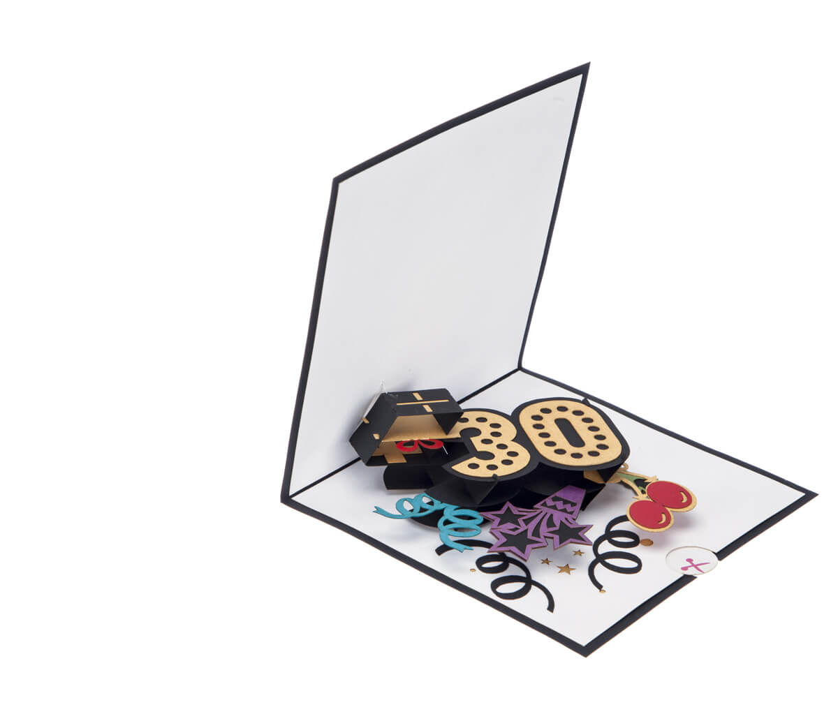 Aged To Perfection 30 Pop-Up Birthday Greeting Card Blank Inside