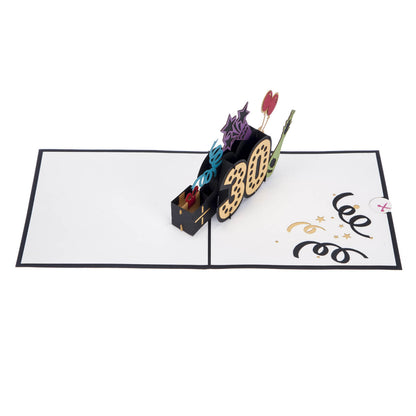 Aged To Perfection 30 Pop-Up Birthday Greeting Card Blank Inside