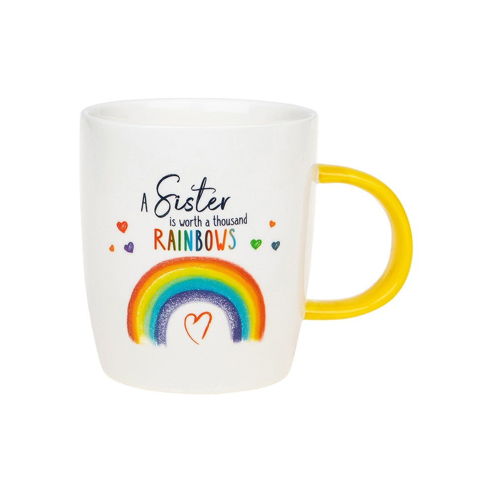 A Sister Is Worth A Thousand Rainbows Rainbow Mug In A Gift Box