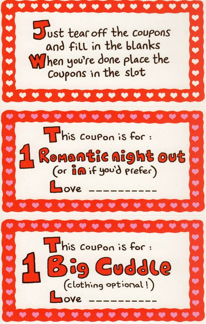 To My Wife Fun Sex Coupons Inside Valentine's Day Card