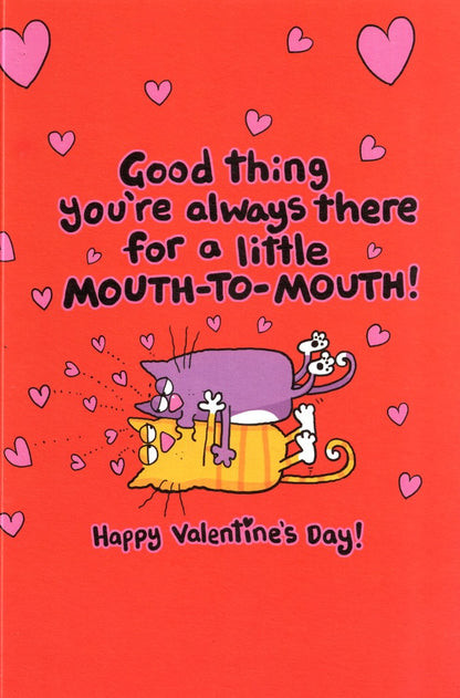 Valentine You Take My Breath Away Naughty Valentine's Day Card