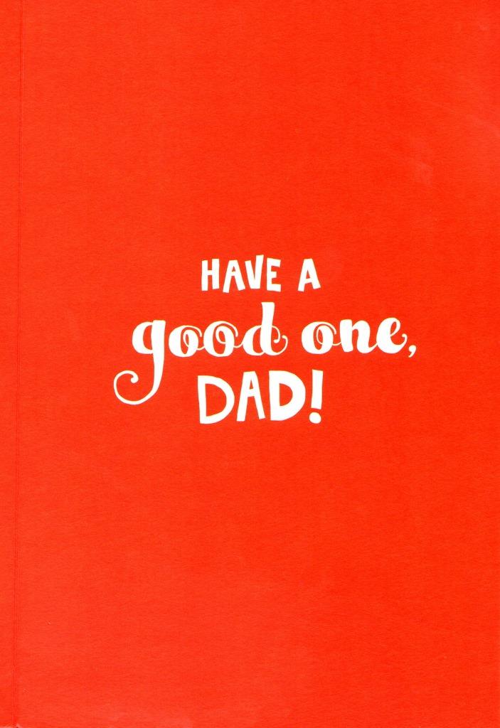 Funny Dad's Face Father's Day Card