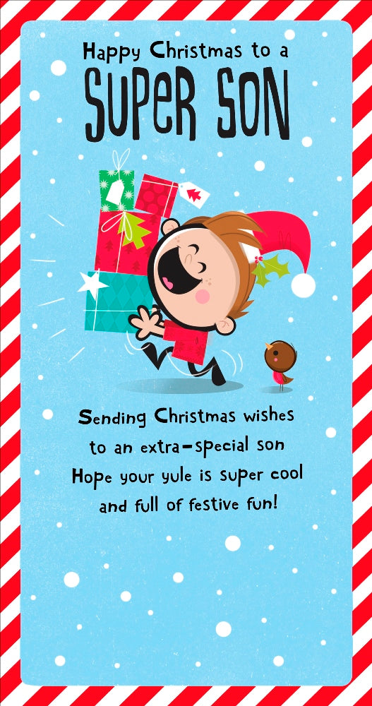 Super Son Christmas Greeting Card