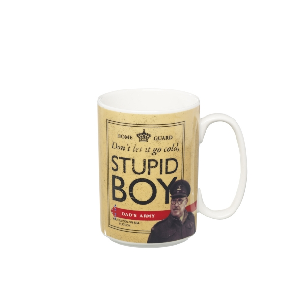 Dad's Army Pike Stupid Boy Ceramic Mug In Gift Box