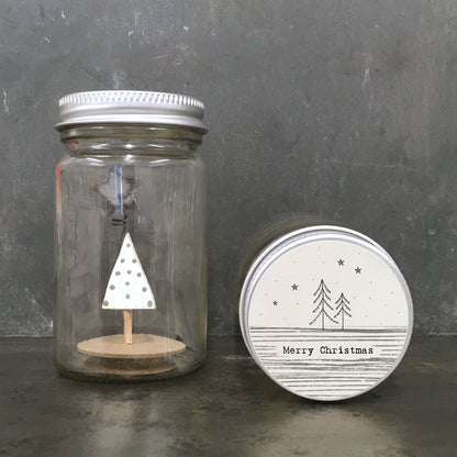 East Of India Merry Christmas Xmas Tree Little World In A Jar