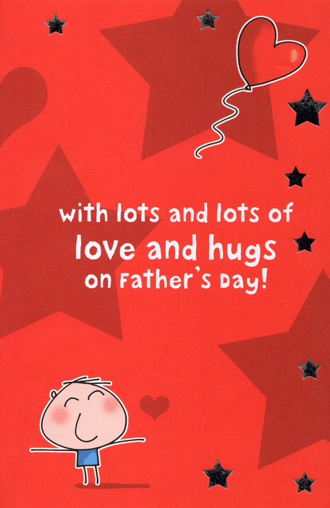 No. 1 Daddy I Love You Happy Father's Day Card With Badge