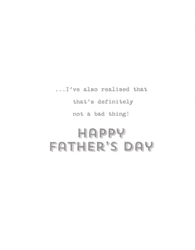 For A Special Dad We're Similar Happy Father's Day Card