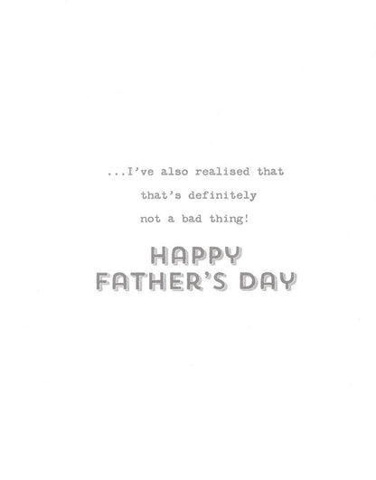 For A Special Dad We're Similar Happy Father's Day Card
