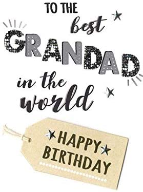 Wonderful Grandad Birthday Greeting Card Hand-Finished