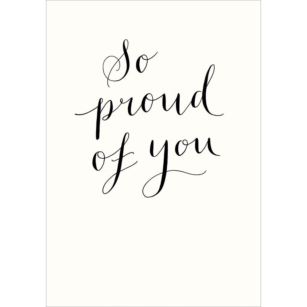 So Proud of you Congratulations Greeting Card