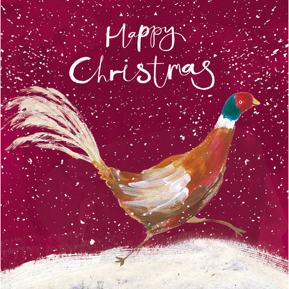 Pack of 5 Cheerful Partridge Childline Charity Christmas Cards