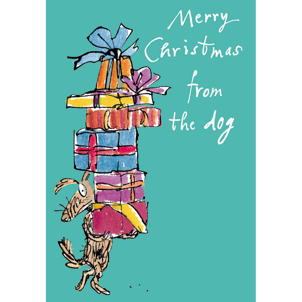 Merry Christmas From The Dog Quentin Blake Christmas Card