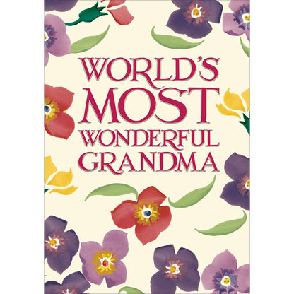 Most Wonderful Grandma Emma Bridgewater Birthday Greeting Card