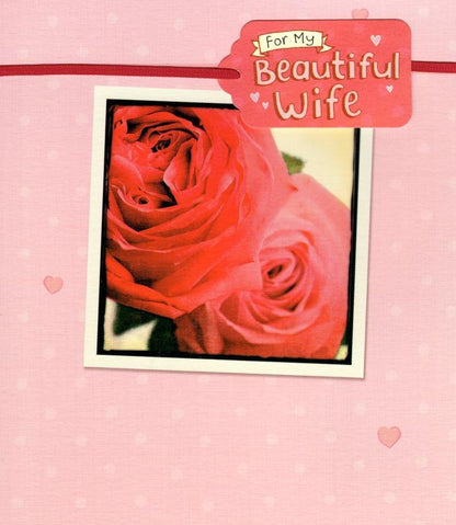 Beautiful Wife Thoughtful Verse Embellished Valentine's Card