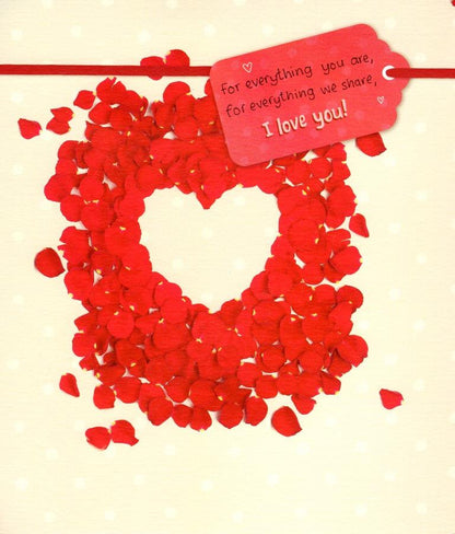 Beautiful Wife Thoughtful Verse Embellished Valentine's Card