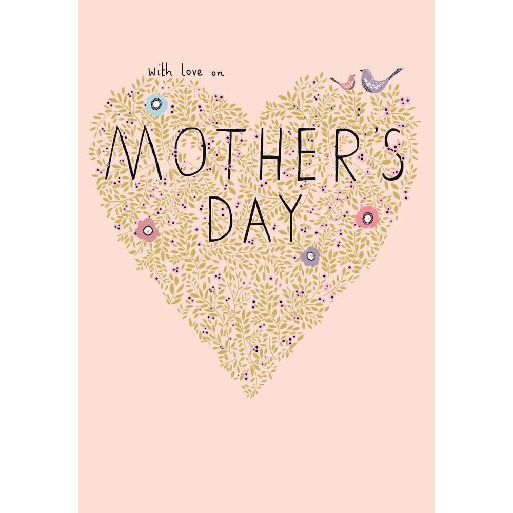 With Love Gold Foiled Mother's Day Greeting Card