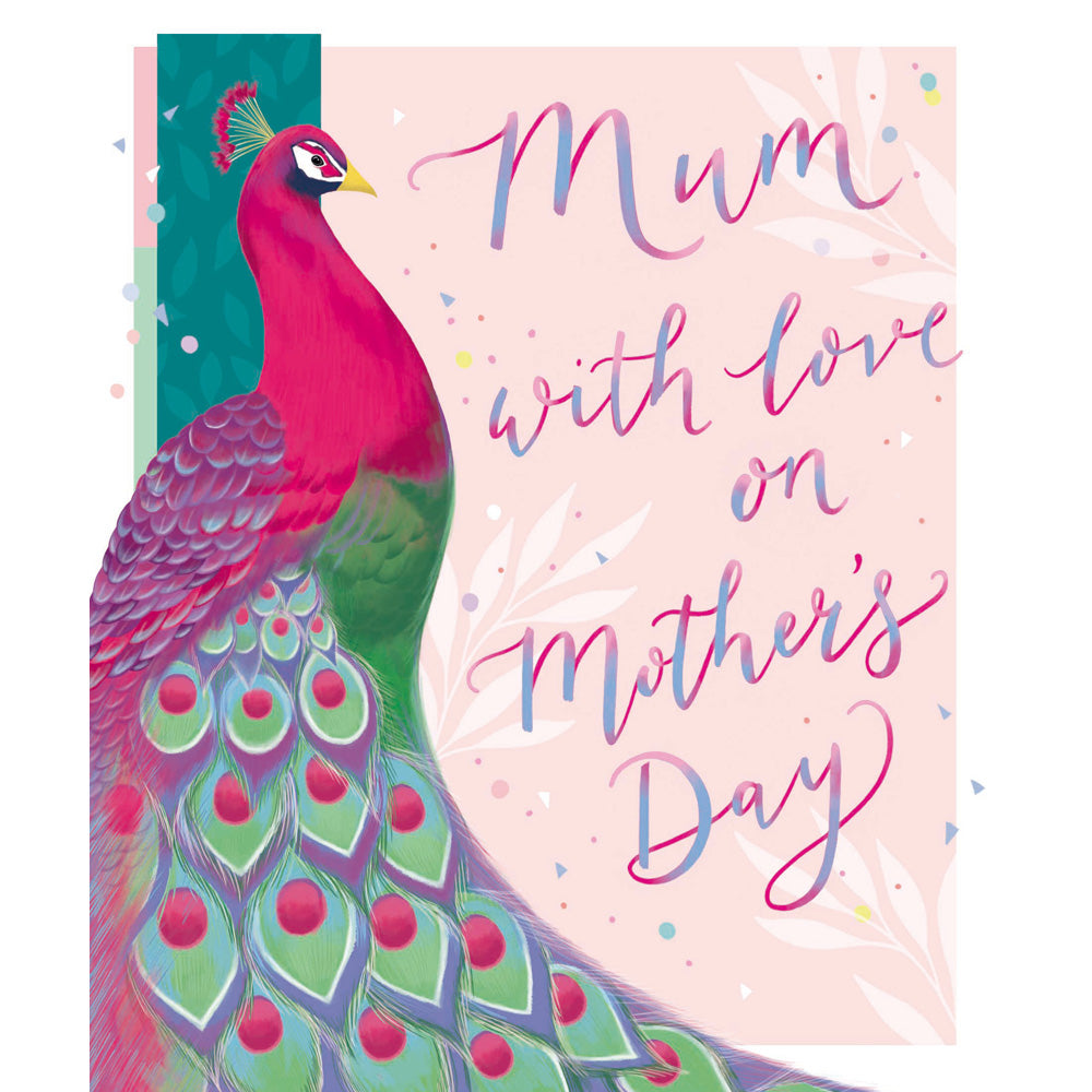 Mum With Love On Mother's Day Greeting Card