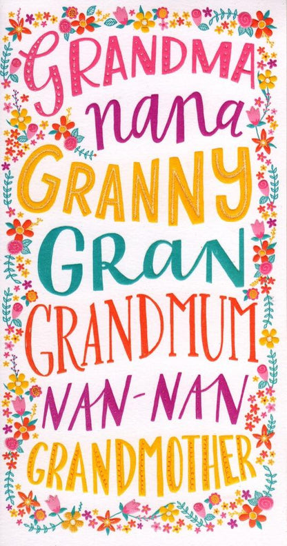 Grandmother Gran Nan Happy Mother's Day Card
