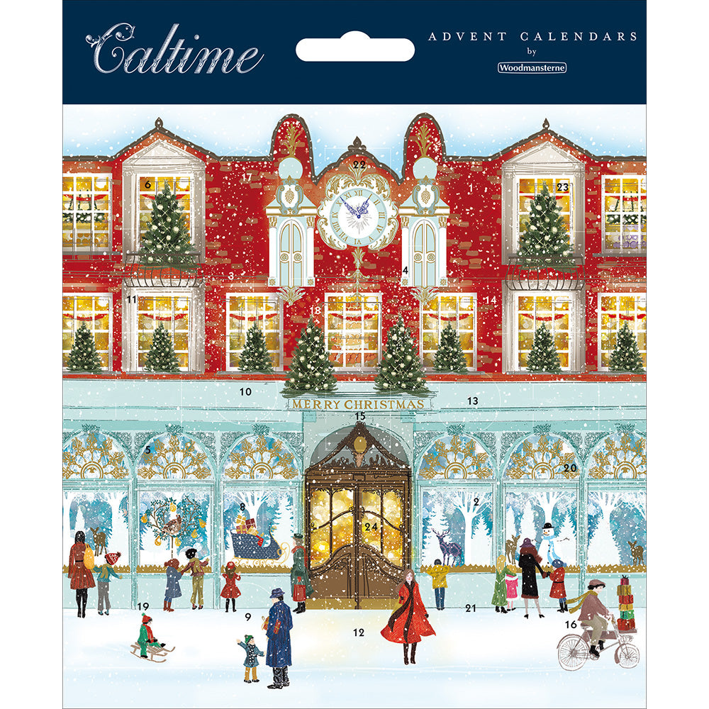 Christmas Shoppers Advent Calendar Christmas Card